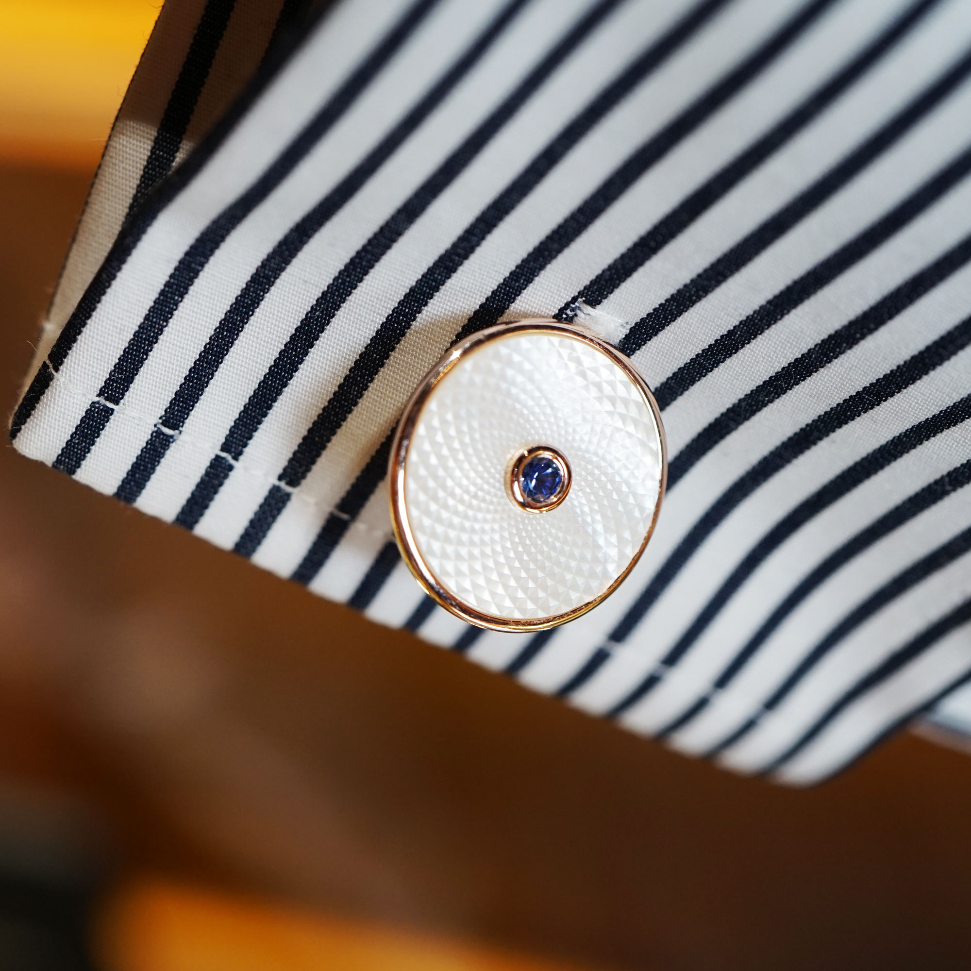 英国玑镂衬衫法式高端男士袖扣纯银deakin贝母袖扣