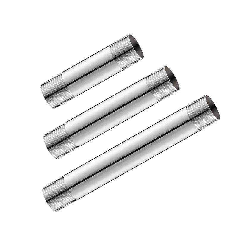 不锈钢4分双外直接延长加长双头加厚水管钢管接头