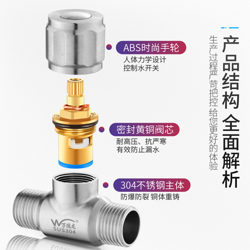 全铜4分直通角阀止水自来自来水水管快开阀门角阀