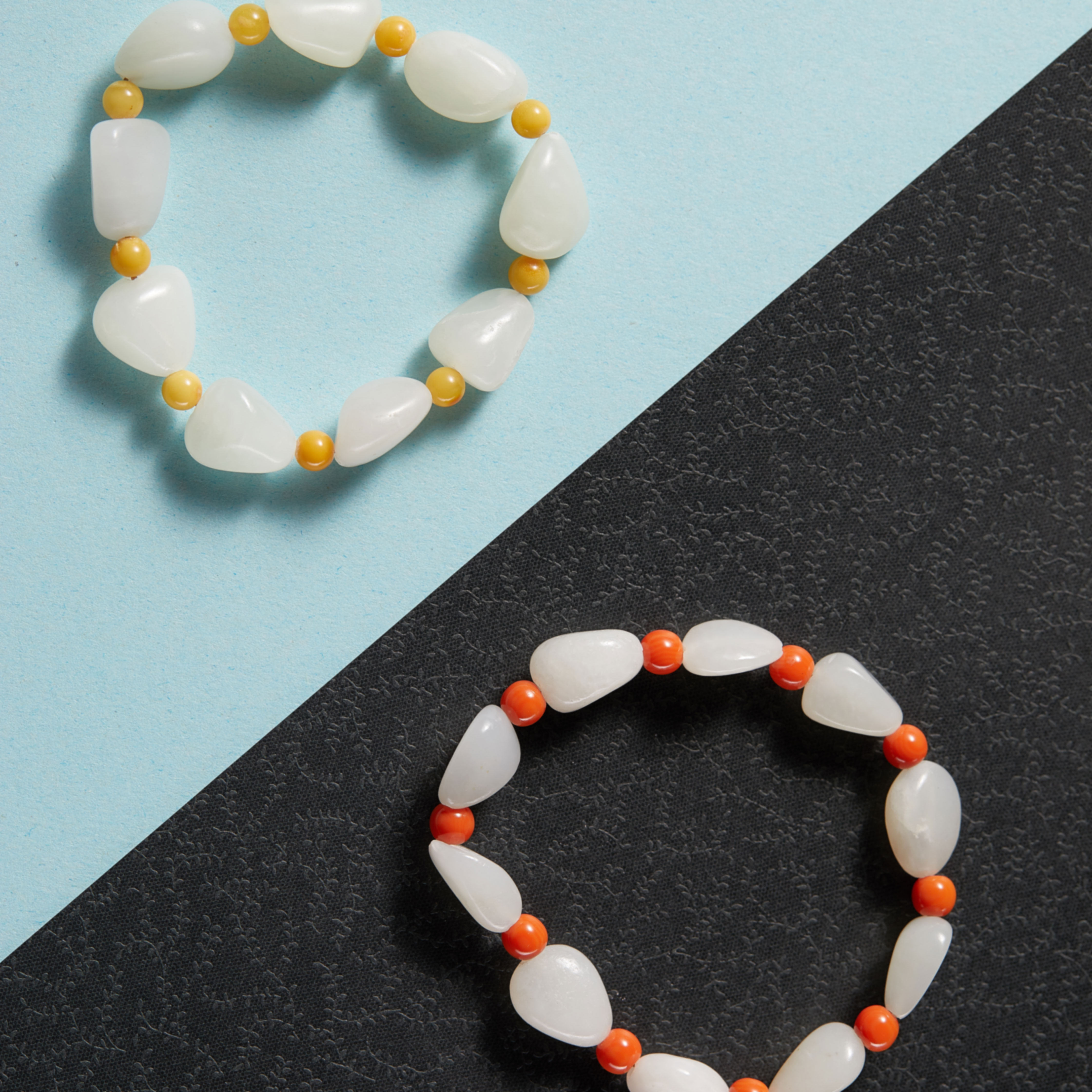 北玉特惠和田玉籽料手串典雅白玉珠串念珠散珠玉石手链饰品首饰