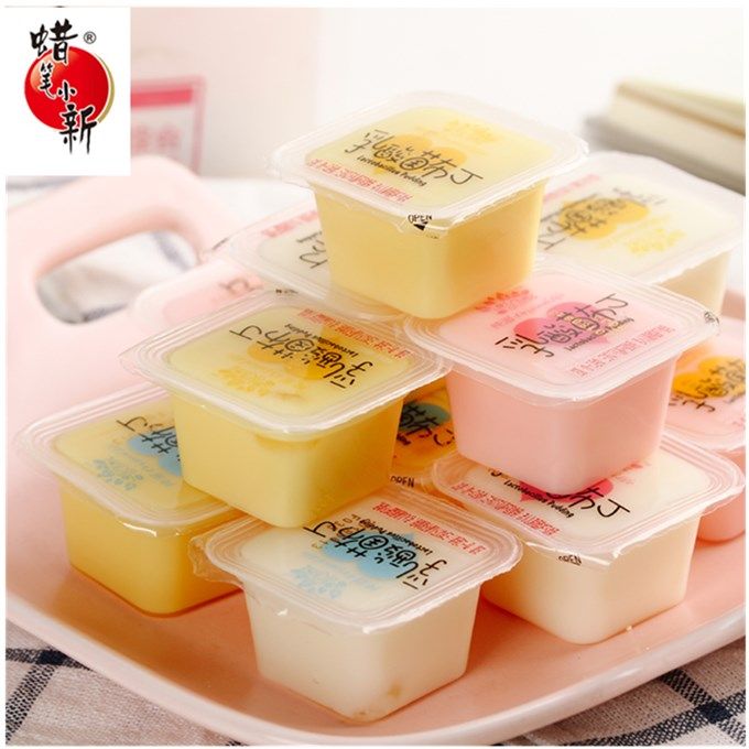 蜡笔小新新纯乳酸菌布丁含乳型果冻儿童零食小吃果冻