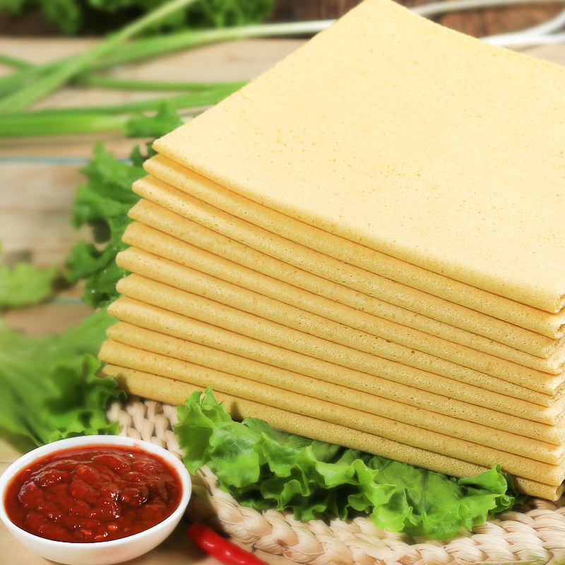 山东小米煎饼纯手工早餐小煎饼东北杂粮煎饼临沂粗粮大煎饼包邮_双氙