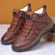 Winter cotton shoes, men's leather shoes, leather, wool, fur, outdoor mountaineering shoes, high top, plush, warm, sports and leisure Winter cotton shoes, men's leather shoes, leather, wool, fur, outdoor mountaineering shoes, high top, plush, warm, sports and leisure