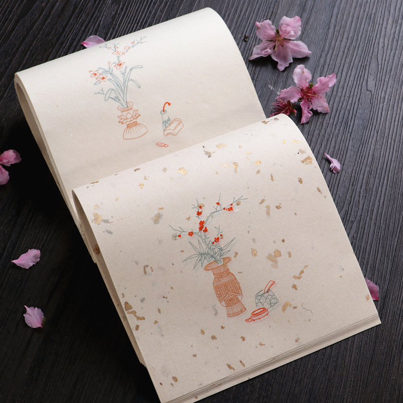 信笺古风小楷宣纸笺纸浣花花笺鹿胶萝轩变古宣纸