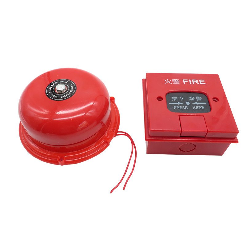 警铃消防警报电铃警报器火警打铃喇叭手动报警警铃