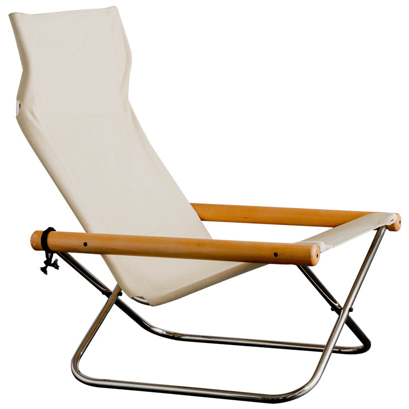 北什日式简约躺椅网红ins帆布折叠露营椅小折叠椅