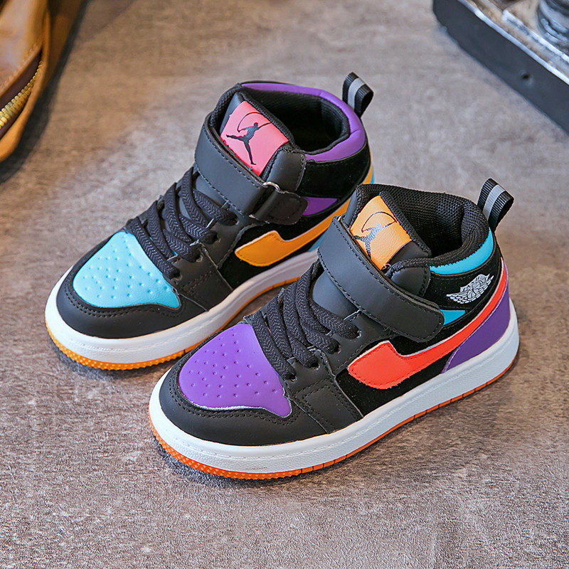 儿童aj鸳鸯2021年秋冬季新款女童高帮运动鞋男童运动鞋