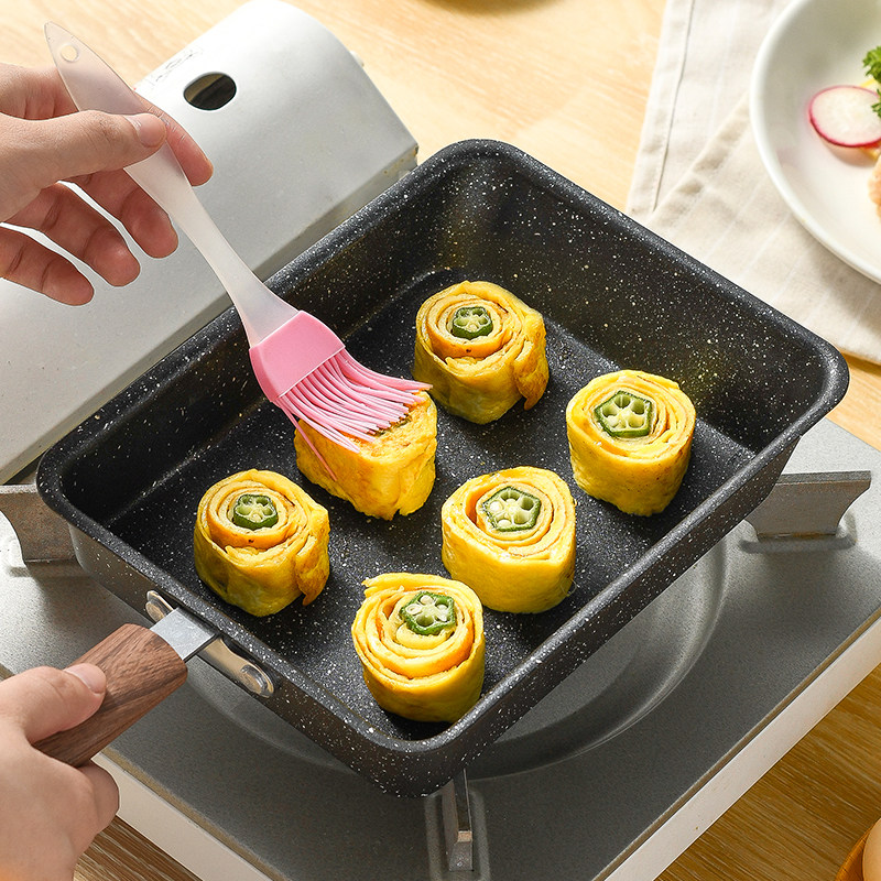 日式厚蛋烧平底锅家用不粘小玉子烧煎锅平底锅健爵旗舰店