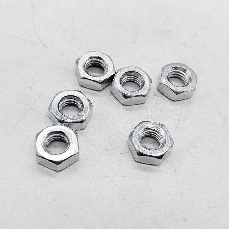 48级六角镀锌螺母螺帽螺丝母螺丝帽m4m5m6m8m10m12m14m16mm螺母