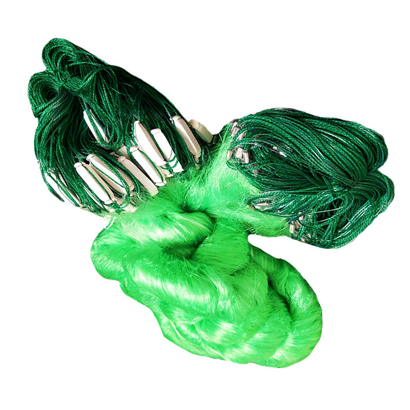 进口绿丝鱼网网捕鲢鳙草鱼鲤鱼渔网挂网加密鱼网