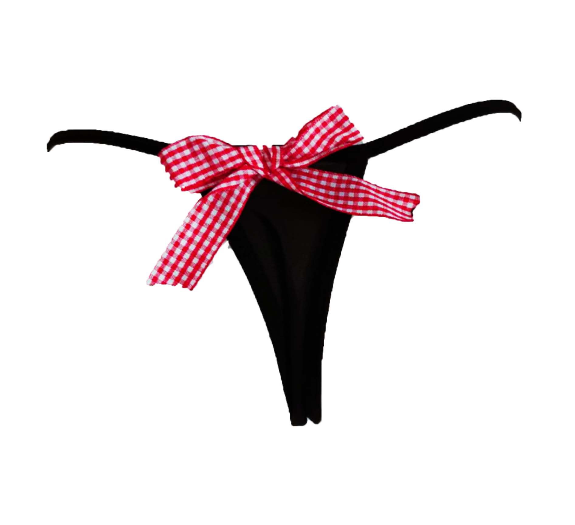 wondewr抓眼可爱蝴蝶结内裤性感俏皮迷你低腰比基尼平角裤