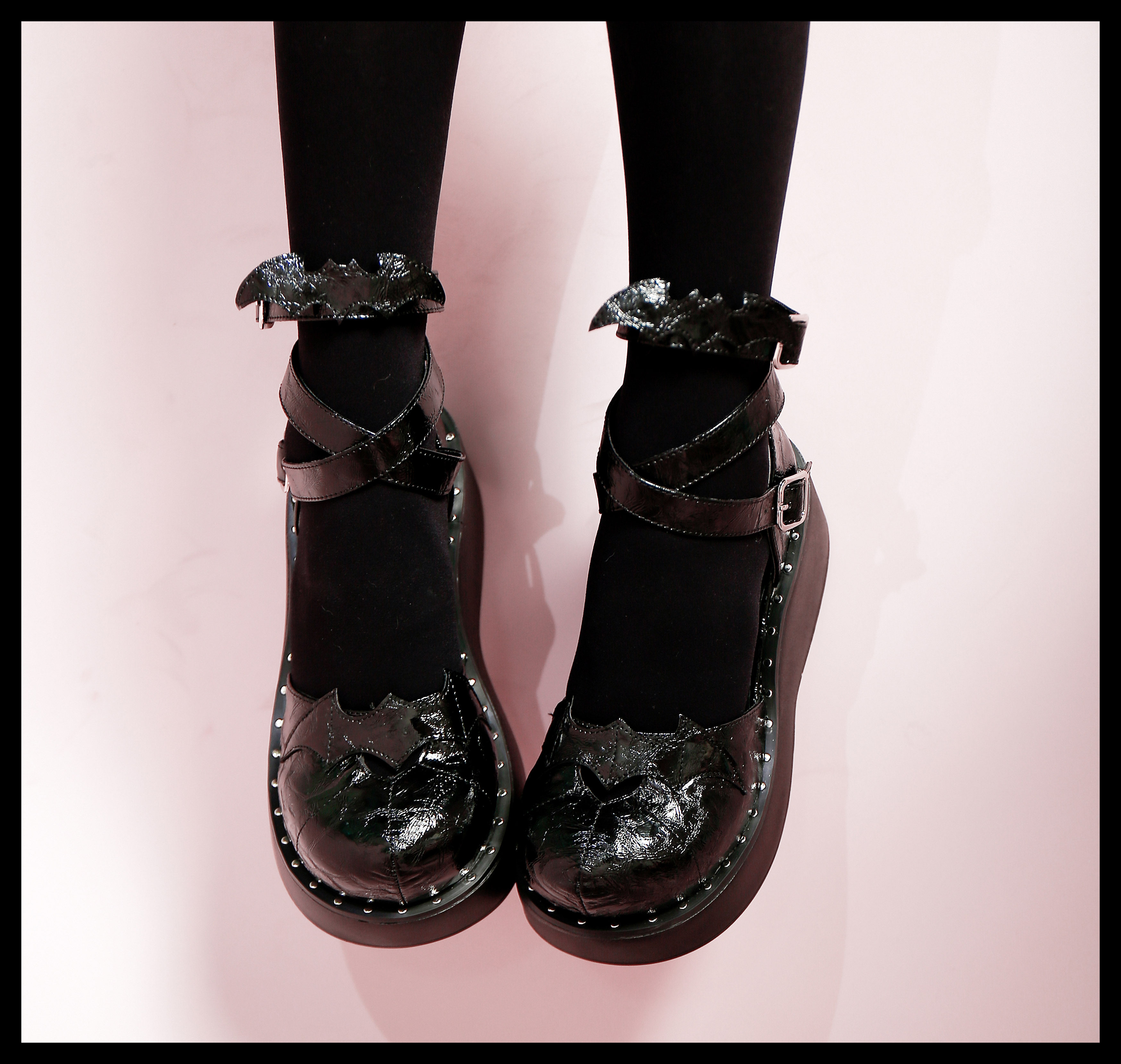 梦魇少女gururu原创正品lolita鞋少女圆头朋哥特辣妹厚底鞋