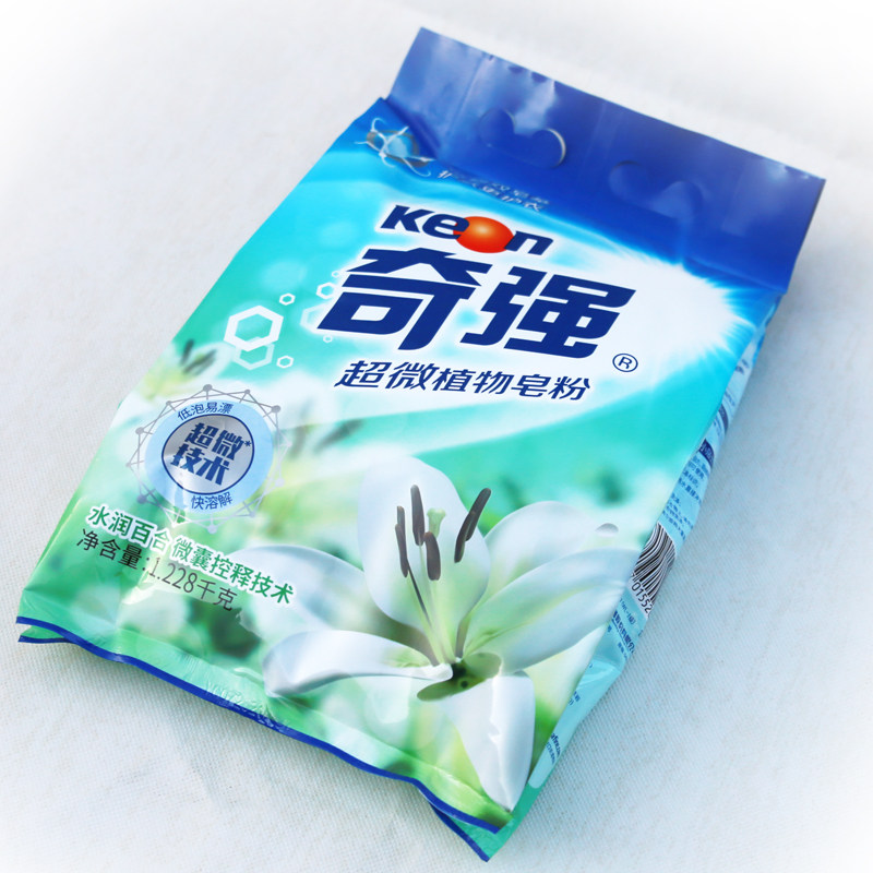 奇强超微植物皂粉洗衣粉1228g水润百合微囊控释洗衣粉