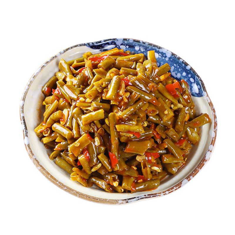 红油油酸豆角正宗农家自制开胃味下饭菜香辣腌制