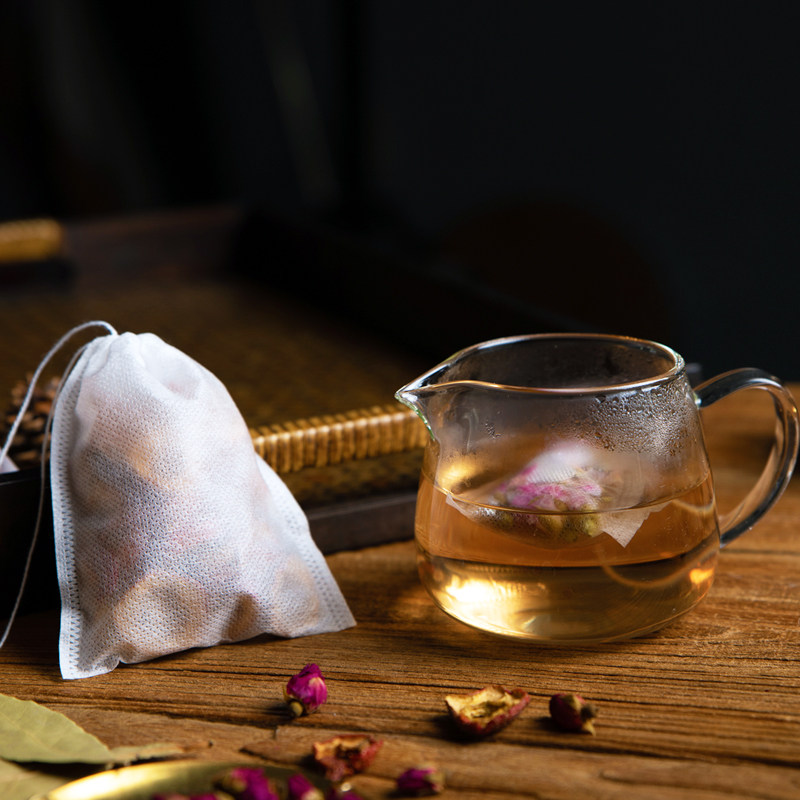 抽线无纺布袋小号中药袋子 煎煮药包袋煲汤隔渣袋茶包泡茶 一次性