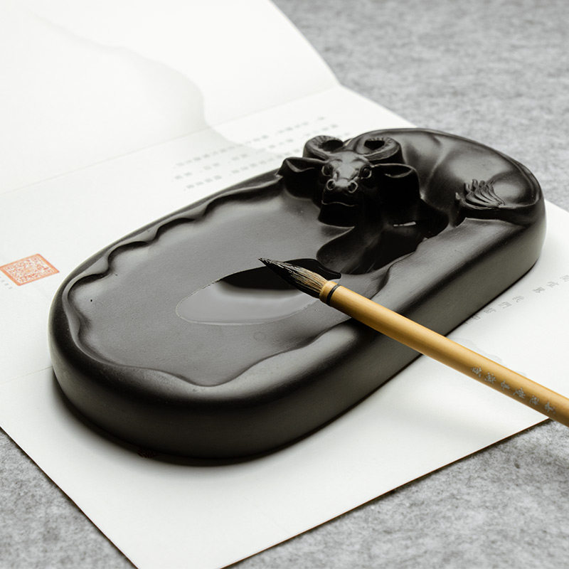 砚台张小凤四大国画墨池书法入门书入门初学学生砚台
