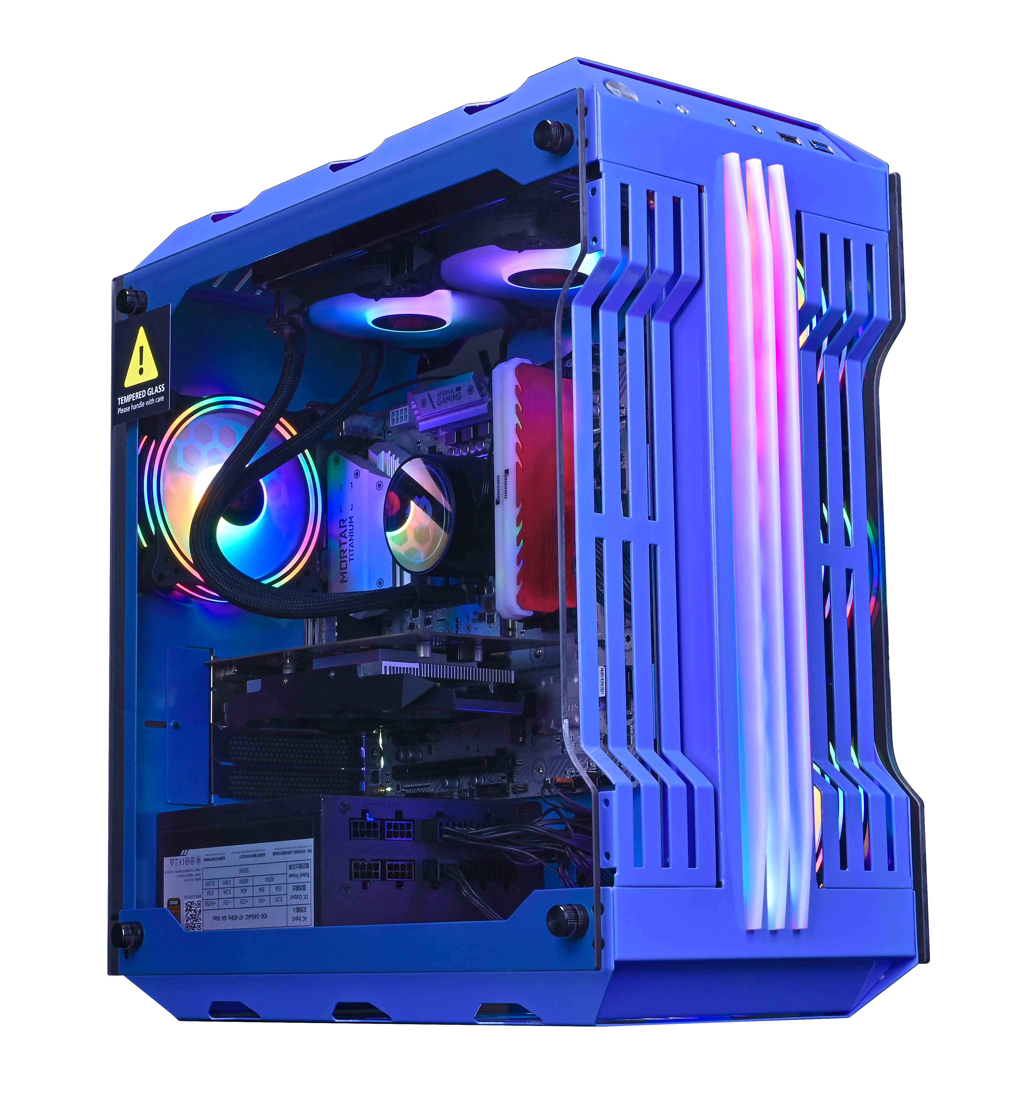 机箱玩嘉曜影台式机电脑水冷台式高端玻璃全侧机箱