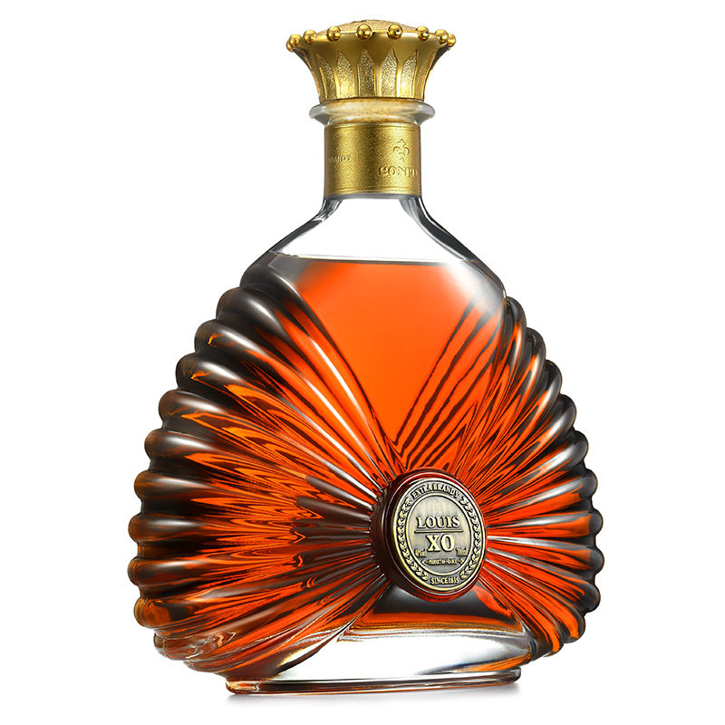 洋酒700ml白兰地xo太阳卡普进口原瓶法国酒具白兰地