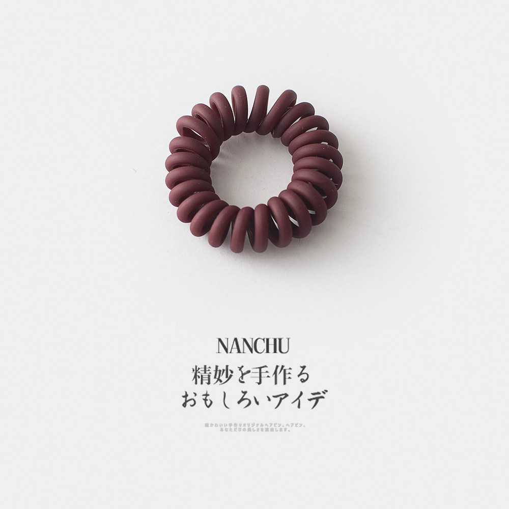 磨砂电话线无痕胶圈发圈小号发饰品头饰少女扎头发饰