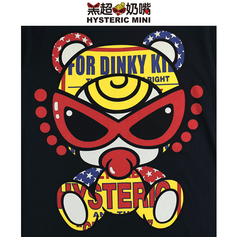 黑超奶嘴连衣裙棉制big版hystericmini日本制女童可亲子装夏新款