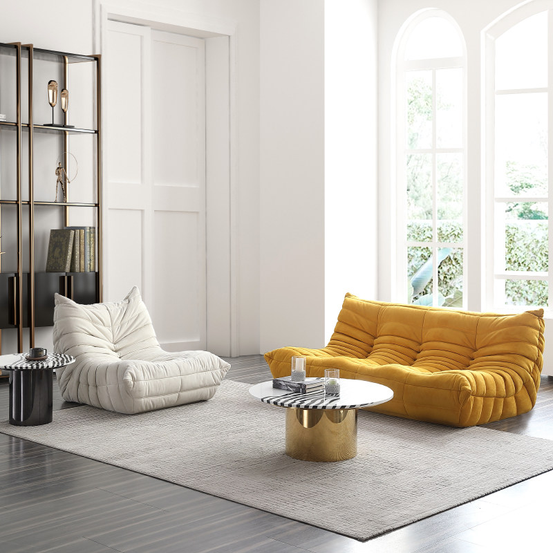 毛毛虫懒人沙发意式极简设计师写意空间togo现代简约布艺沙发