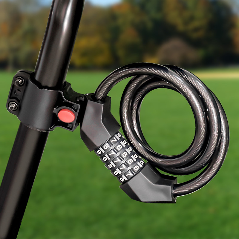 车锁自行自行车防盗密码锁山地便携式锁头电动车链条自行车锁