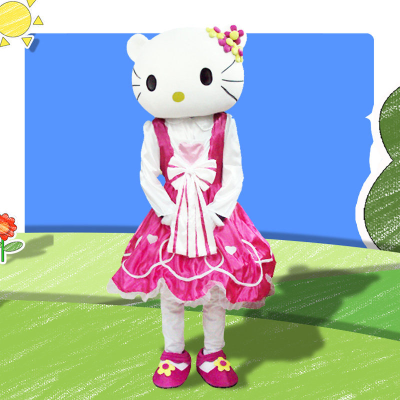 hellokitty卡通卡通人人偶动漫kitty公仔头套表演服装cosplay配件