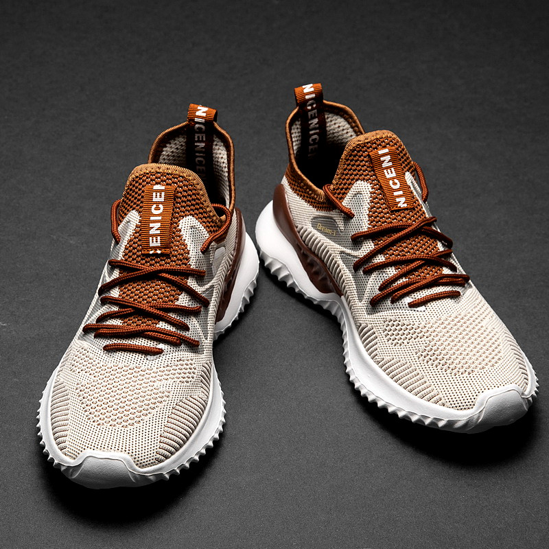 鞋子男潮鞋百搭2022新款秋季大码板鞋男士运动休闲跑步鞋网面男鞋