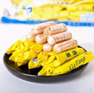 秋林大虾400g休闲糖果花生酥糖万圣节喜糖小时候传统糖果