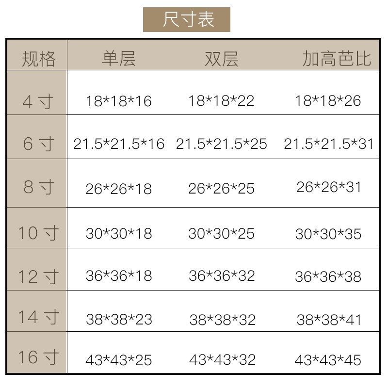 透明蛋糕盒子白色6寸8寸10寸12寸双层加高点心包装盒