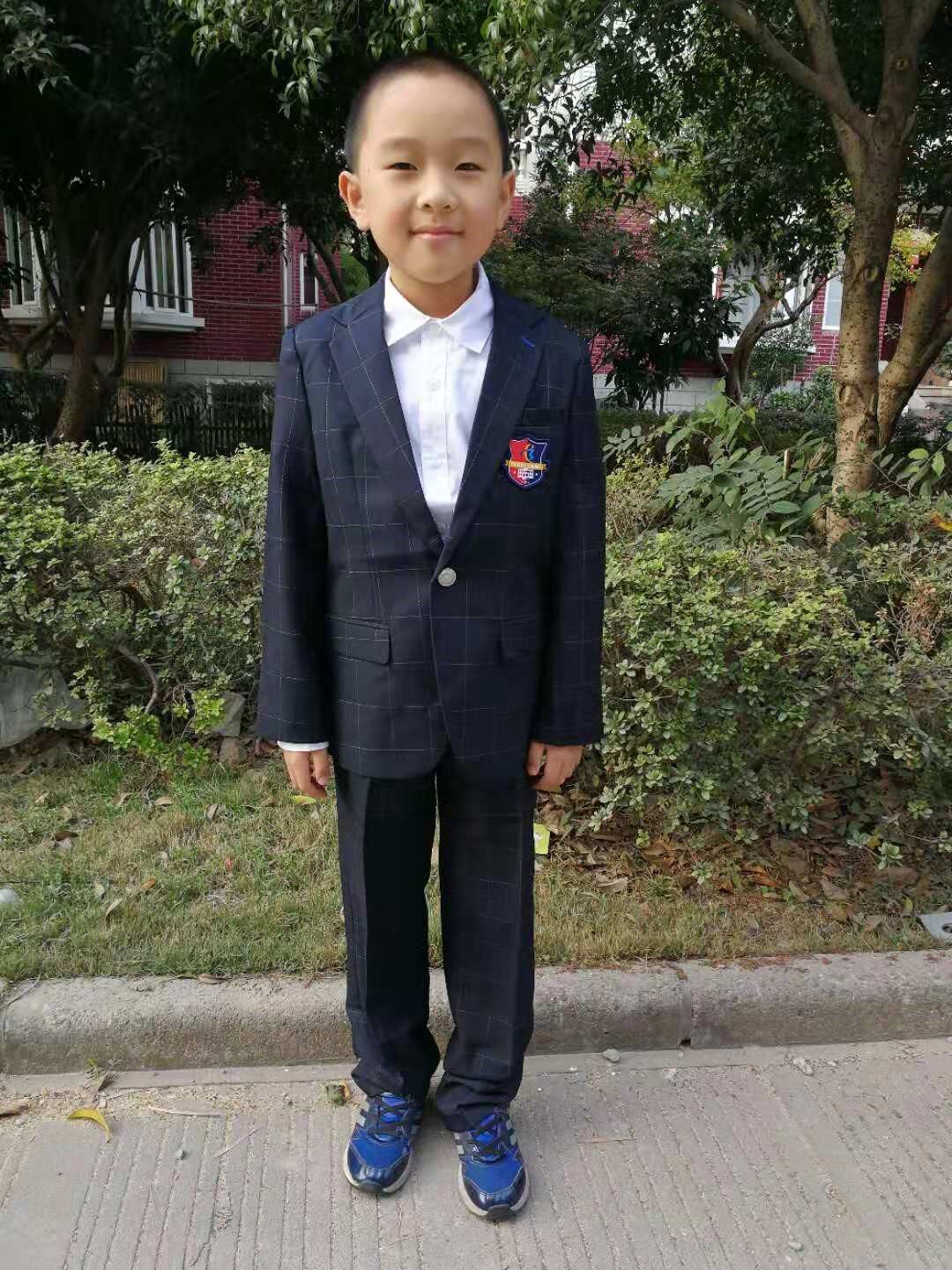 姚北实验余姚制服男生西服上衣18021w校服