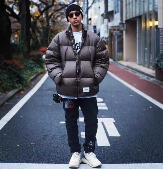 现货farwaywt余文乐西山彻同款秋冬宽松白鸭绒羽绒服