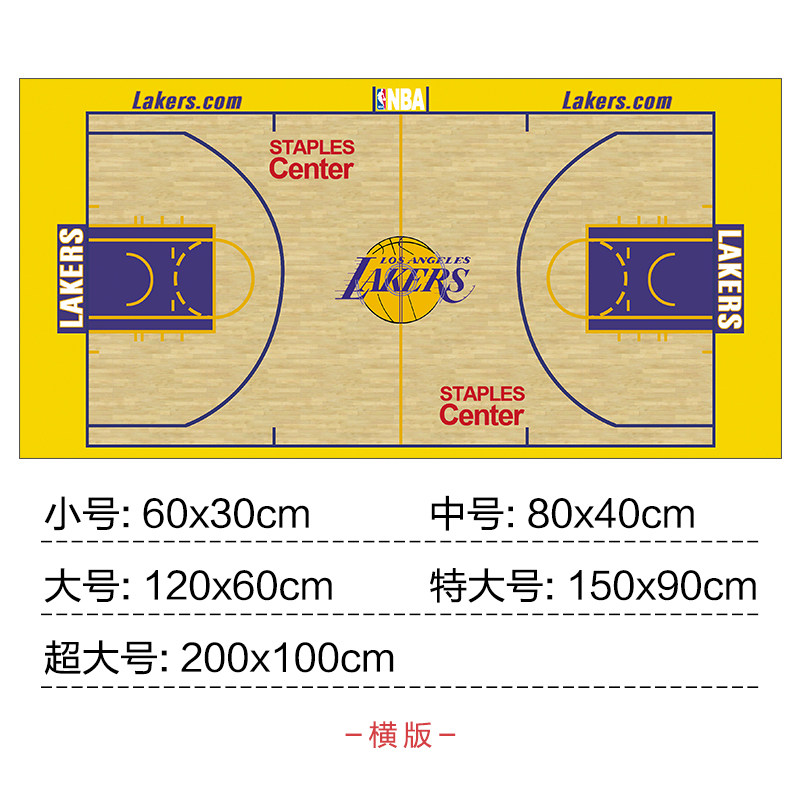nba海报桌贴主场主场地地板勇士湖人篮球周边现代装饰画