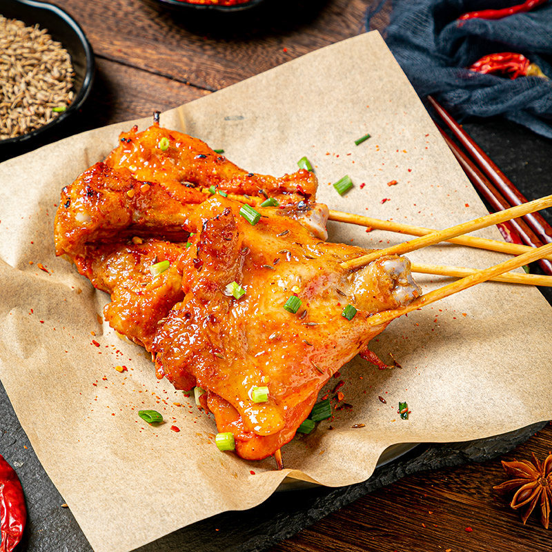 师傅蝴蝶腿串10串油炸烧烤小吃调理腌制烤串生鸡腿