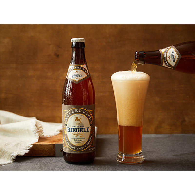 德国格勒riegele经典德啤窖藏红啤500ml橡木木桶啤酒
