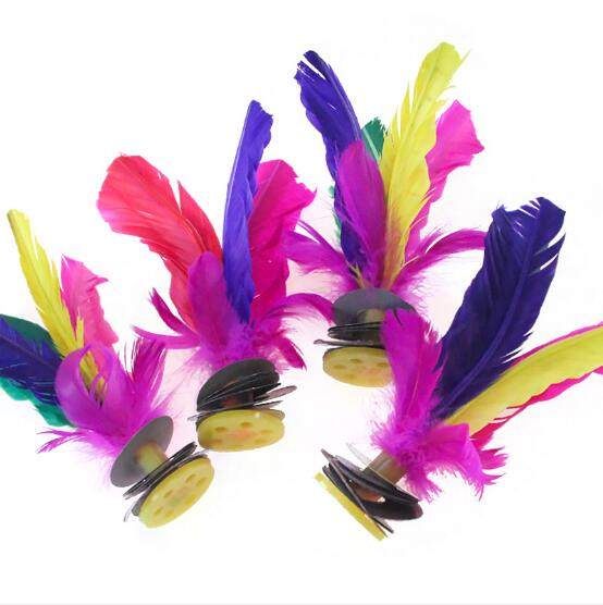 羽毛毽子健身幼儿园毽球小学生比赛鸡毛键耐鹅毛毽子