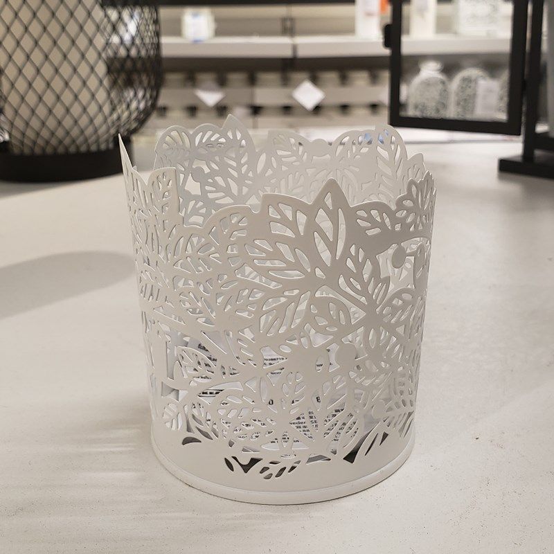 萱萱宜家ikea萨姆维卡小圆蜡烛家用铁艺烛台烛台