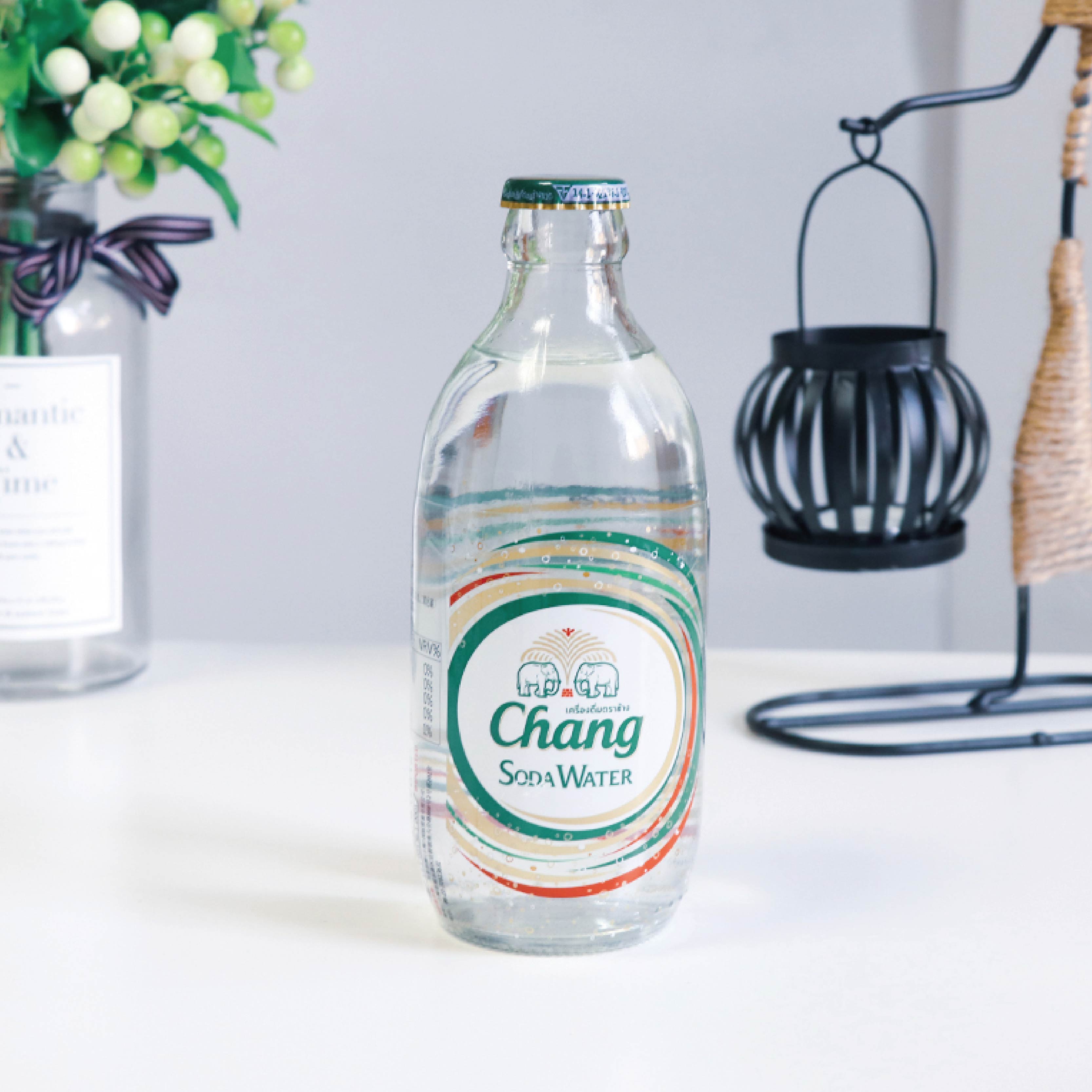 苏打水泰国进口chang大象气泡泰象无糖有气24瓶气泡水