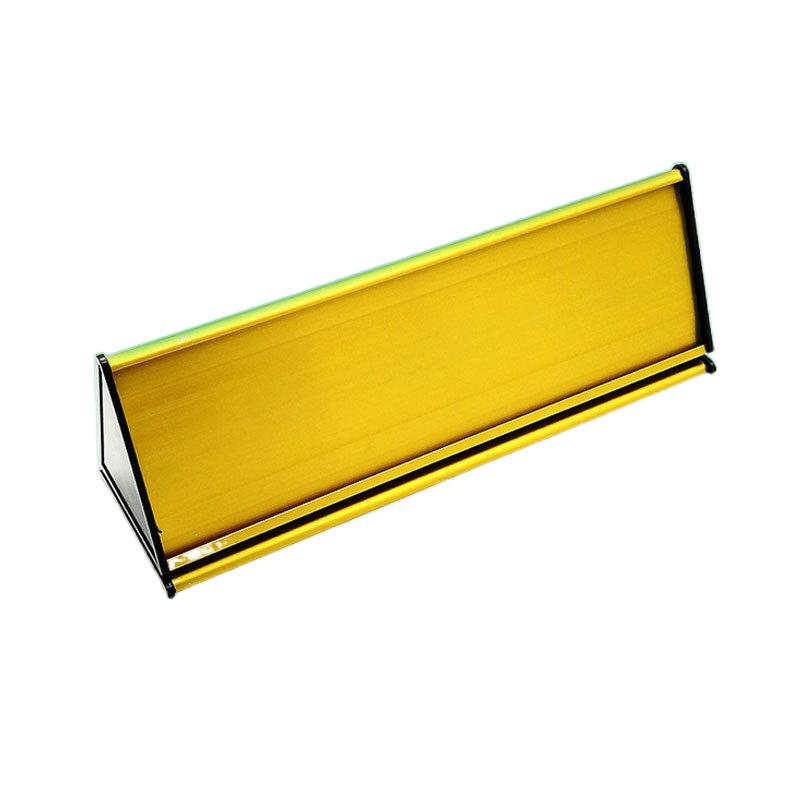 门牌铝型材双面金三角三角牌铝合金定制大三台牌办公室定制菜谱