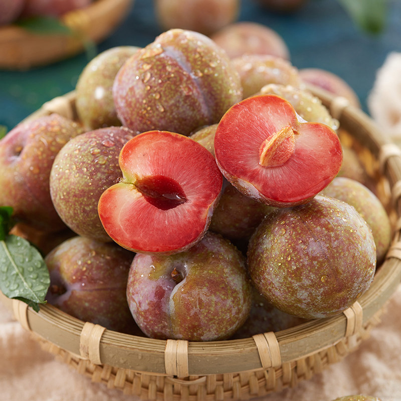 脆李当季李大红三月果酸李子红心时令李红心三华李子