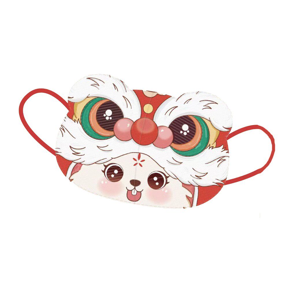 新年口罩兔年2023时尚一次性3d可爱儿童成人口罩