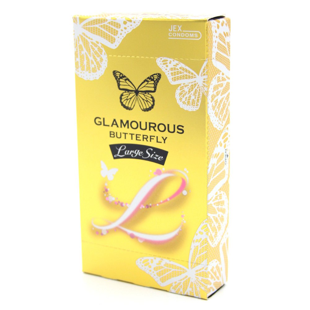 jex捷古斯进口蝴蝶大号尺码避孕套男用女用安全套情趣避孕套套6片