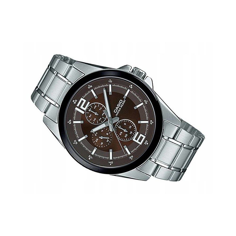 香港直邮casio卡西欧简约经典不锈钢表带手表casimtpe306d5a日韩腕表