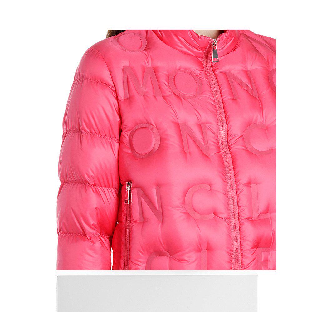 粉色香港直邮moncler蒙口女士羽绒夹克4537600c0002562短外套