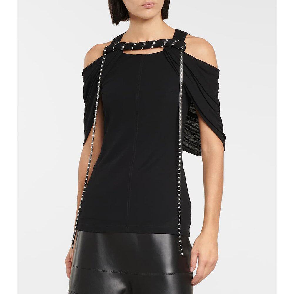 香港直邮潮奢loewe罗意威女士crêpe露肩针织上衣