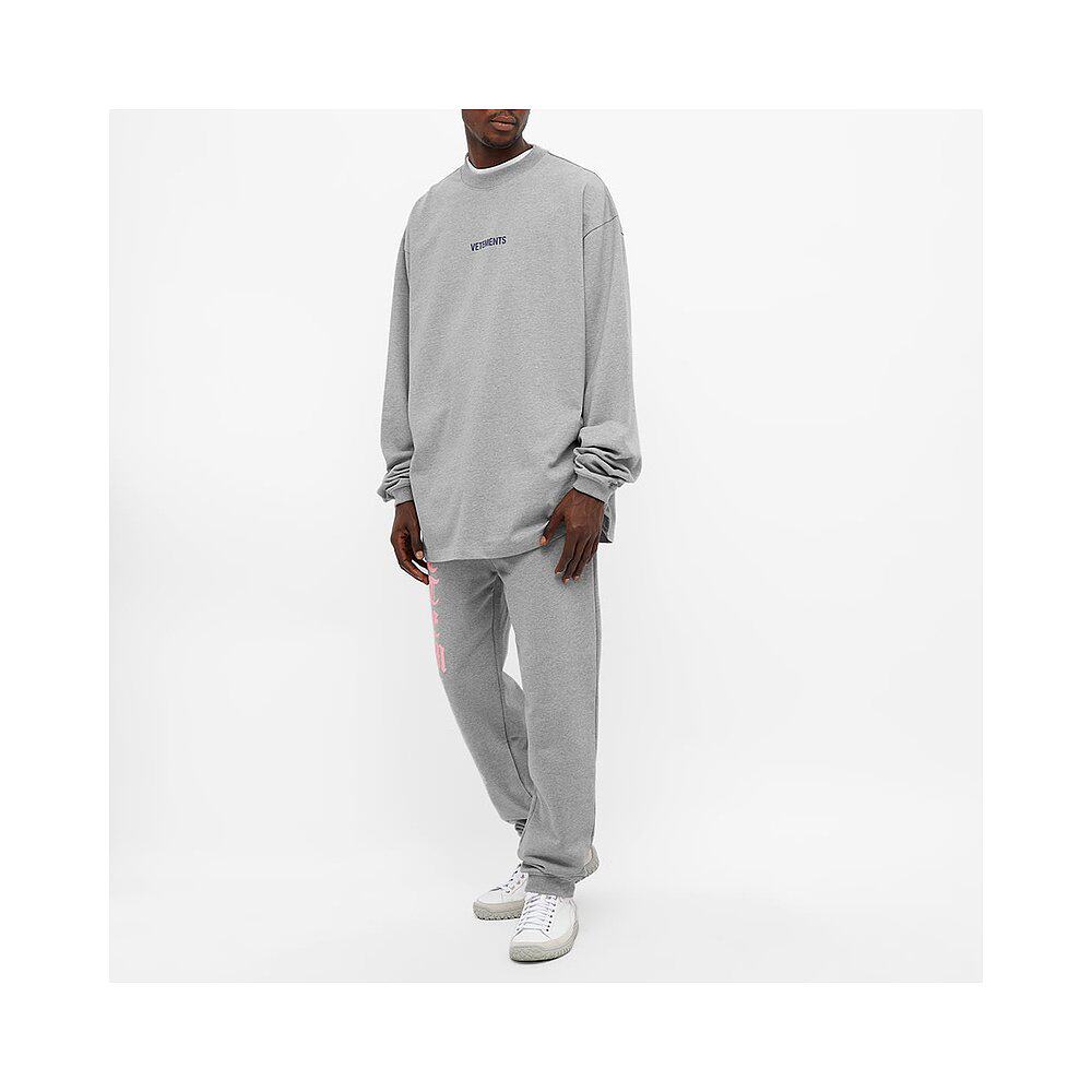 香港直邮潮奢vetements维特男士长袖logo印花t恤