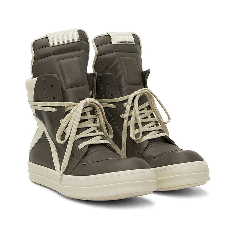 香港直邮潮奢rickowens瑞克欧文斯高运动鞋灰白时尚休闲鞋