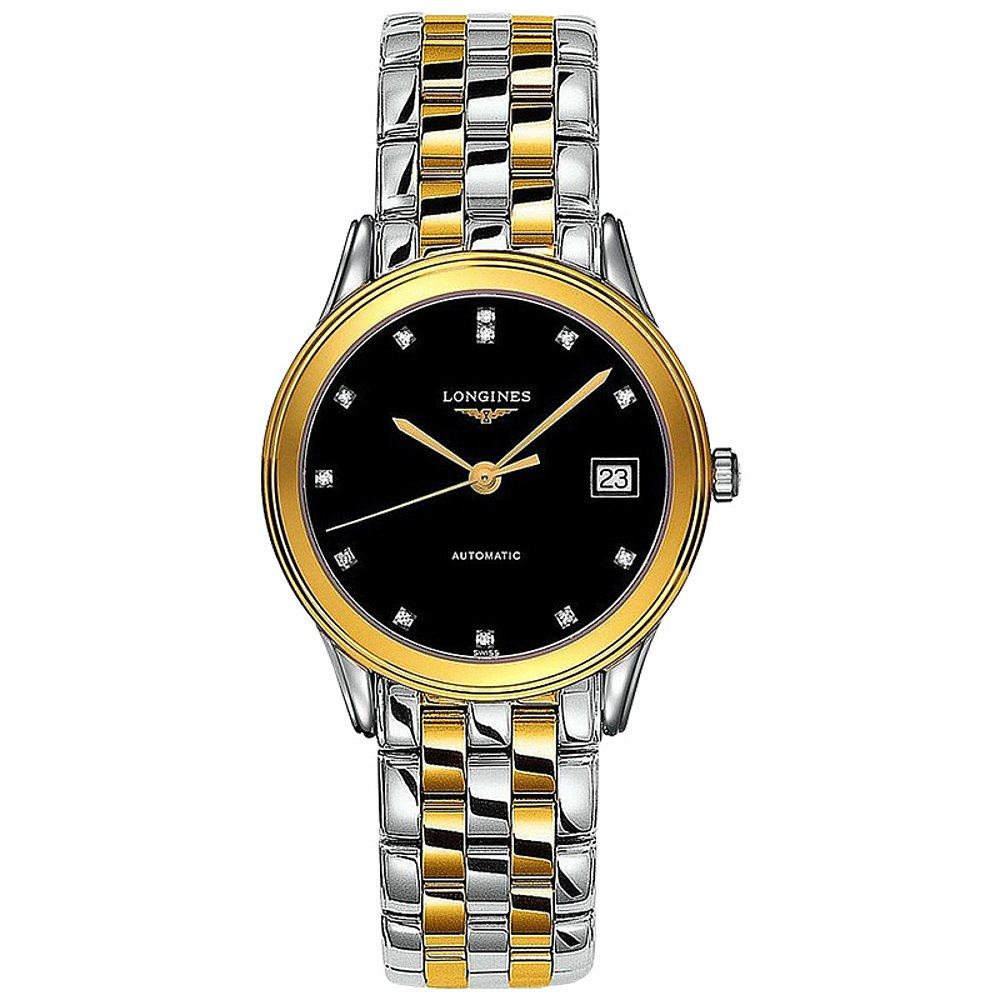 香港直邮longines浪琴自动男表军旗系列镶钻表盘欧美腕表