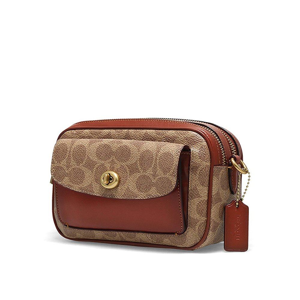 香港直邮coach蔻驰女士相机包褐色c0694b4nq4时尚潮流日常百搭