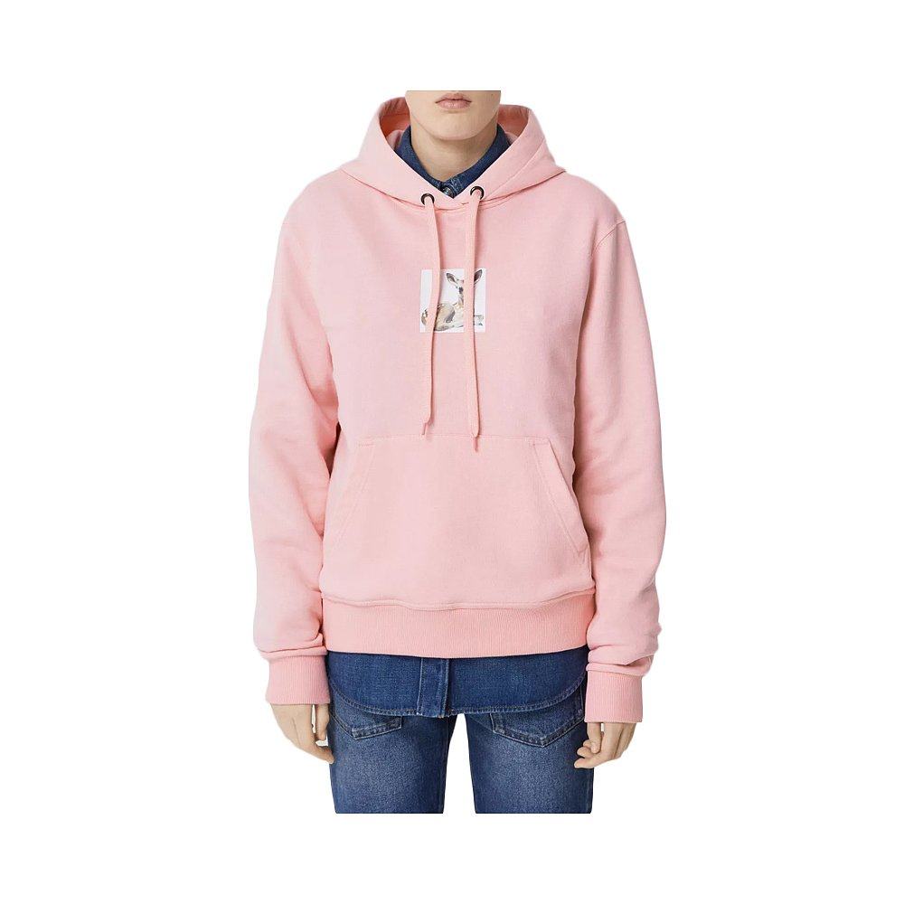 香港直邮burberry 巴宝莉 粉色女士连帽卫衣 8024654